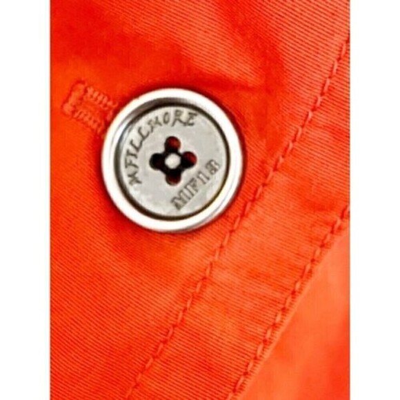 Millard Fillmore Women Sz M Orange Utility Jacket Anthropologie Spring Fall - Picture 5 of 9